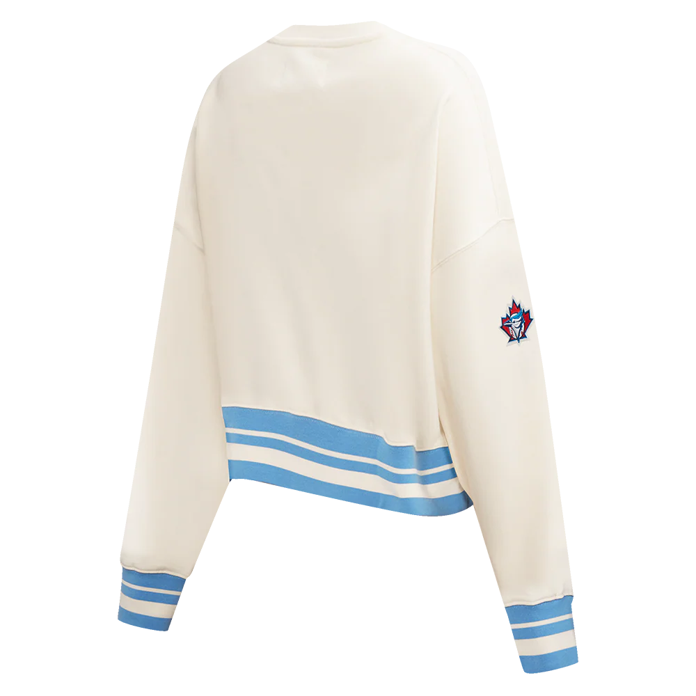 MLB TORONTO BLUE JAYS RETRO CLASSIC WOMEN'S RIB CREWNECK