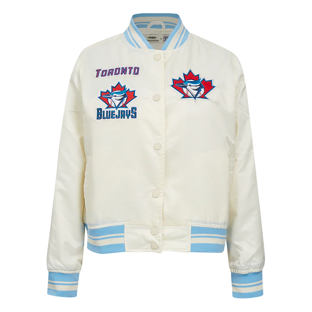 MLB TORONTO BLUE JAYS RETRO CLASSIC WOMEN'S RIB SATIN JACKET