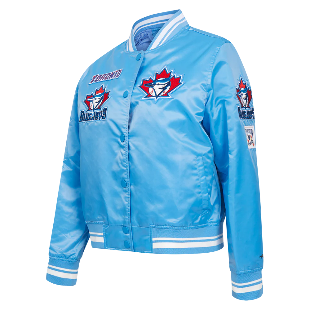MLB TORONTO BLUE JAYS RETRO CLASSIC WOMEN'S RIB SATIN JACKET