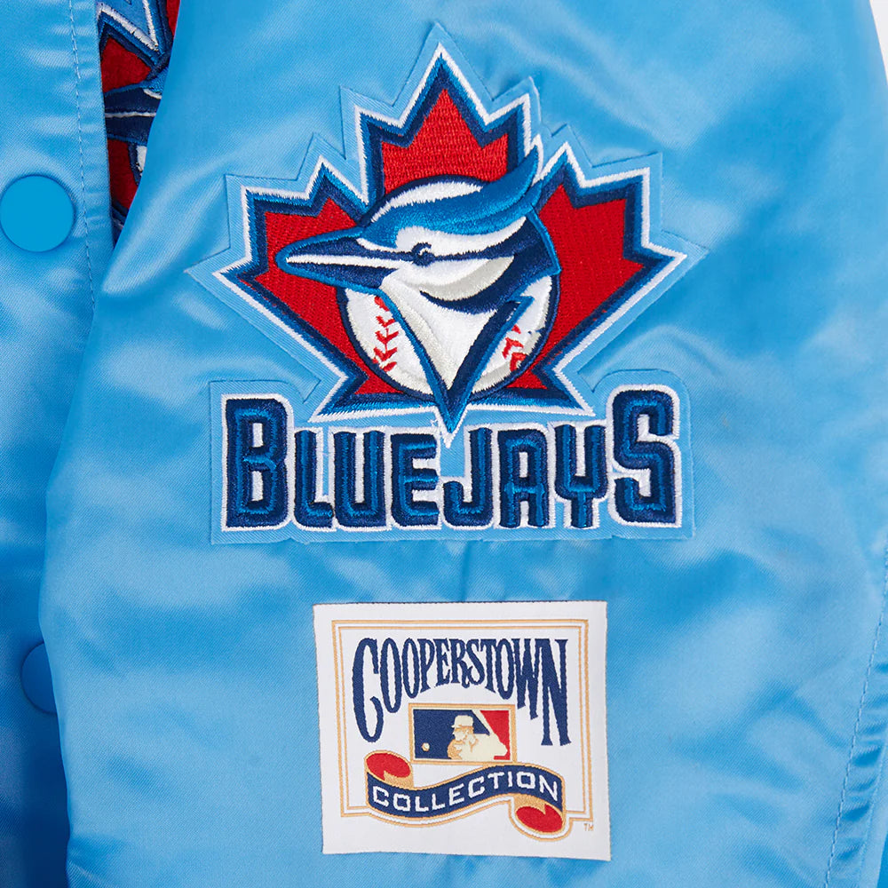 MLB TORONTO BLUE JAYS RETRO CLASSIC WOMEN'S RIB SATIN JACKET