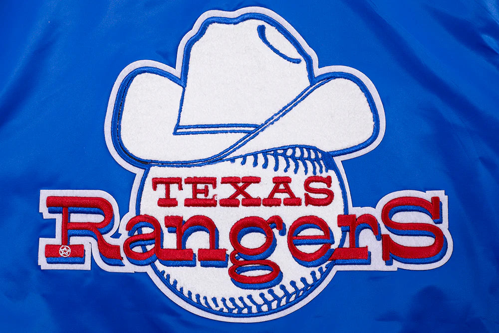 MLB TEXAS RANGERS RETRO CLASSIC WOMEN'S RIB SATIN JACKET