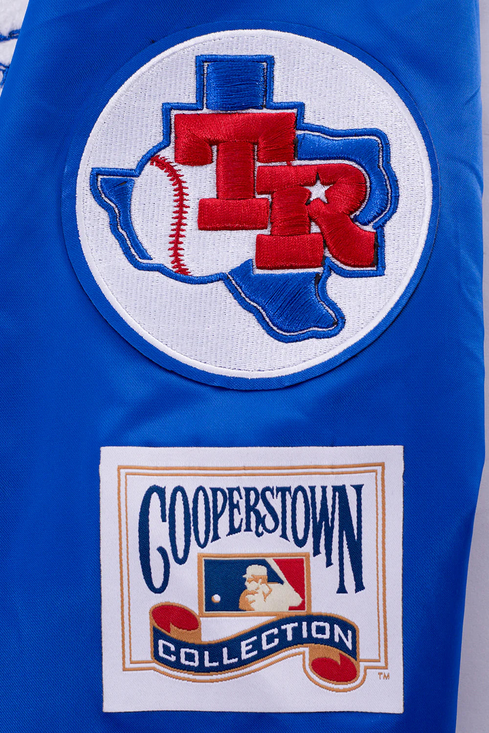 MLB TEXAS RANGERS RETRO CLASSIC WOMEN'S RIB SATIN JACKET
