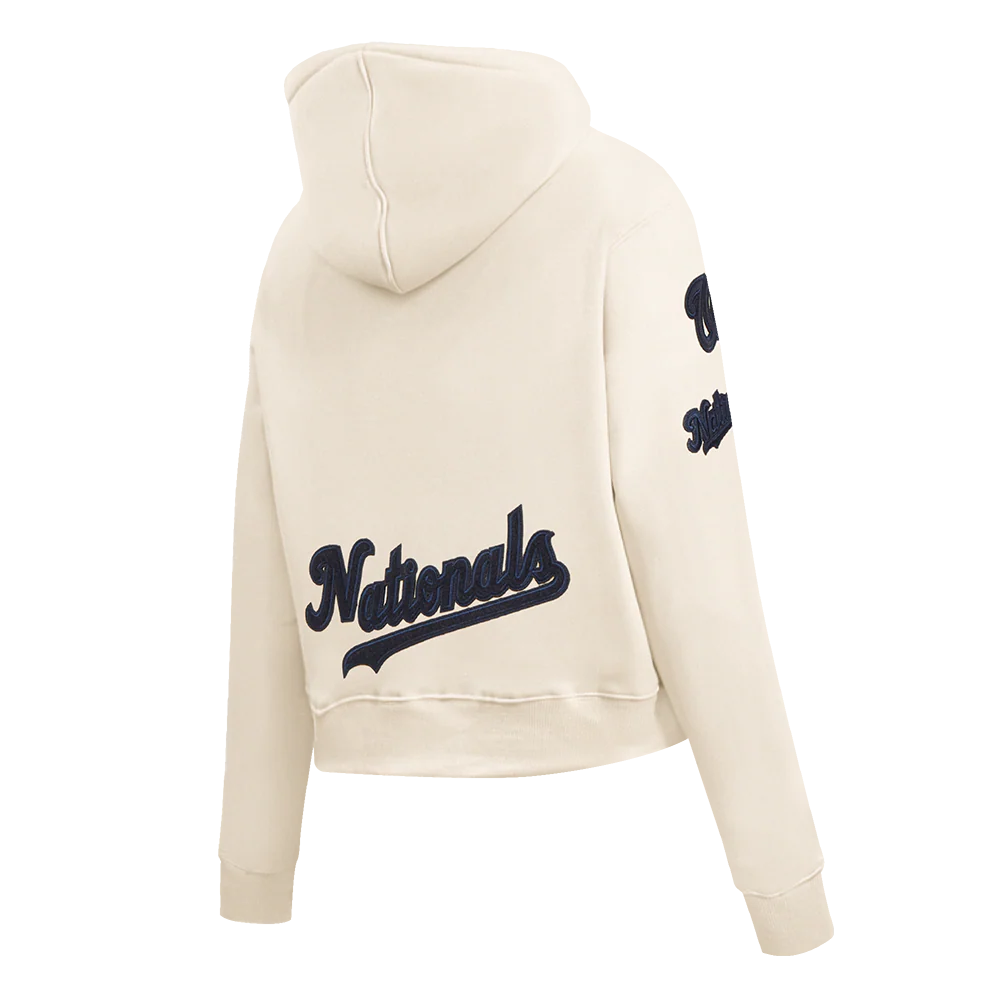 MLB WASHINGTON NATIONALS TRIPLE TONAL WOMEN'S DOUBLE KNIT FULL ZIP HOODIE