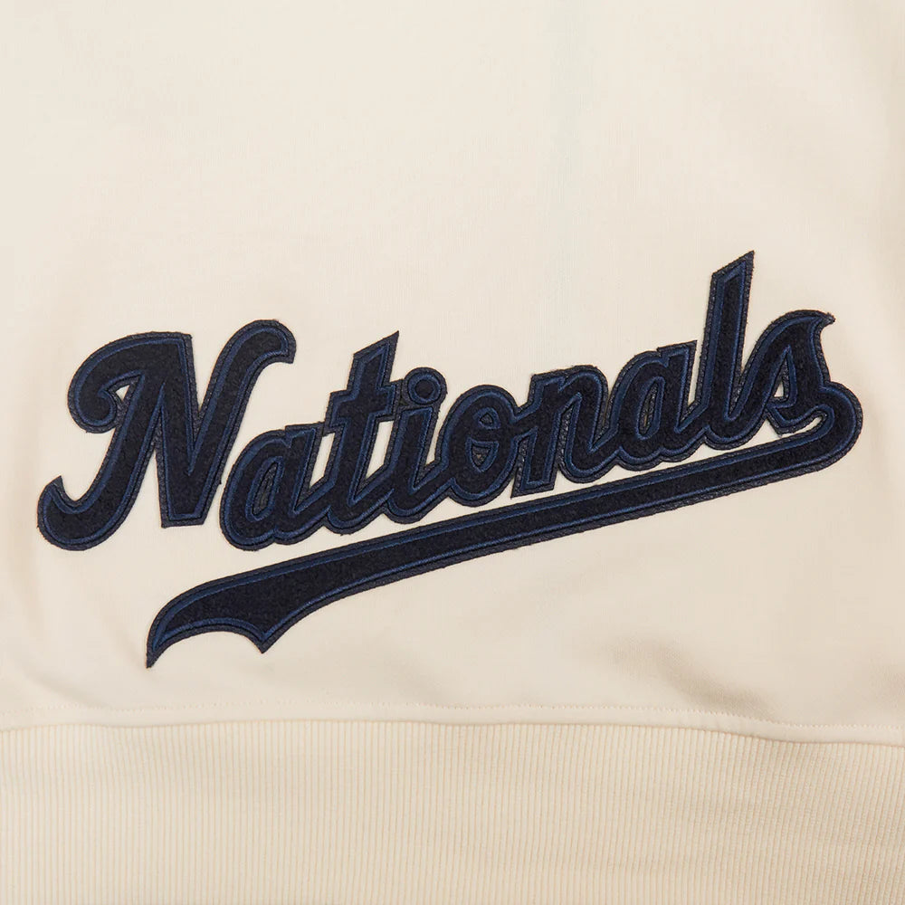 MLB WASHINGTON NATIONALS TRIPLE TONAL WOMEN'S DOUBLE KNIT FULL ZIP HOODIE