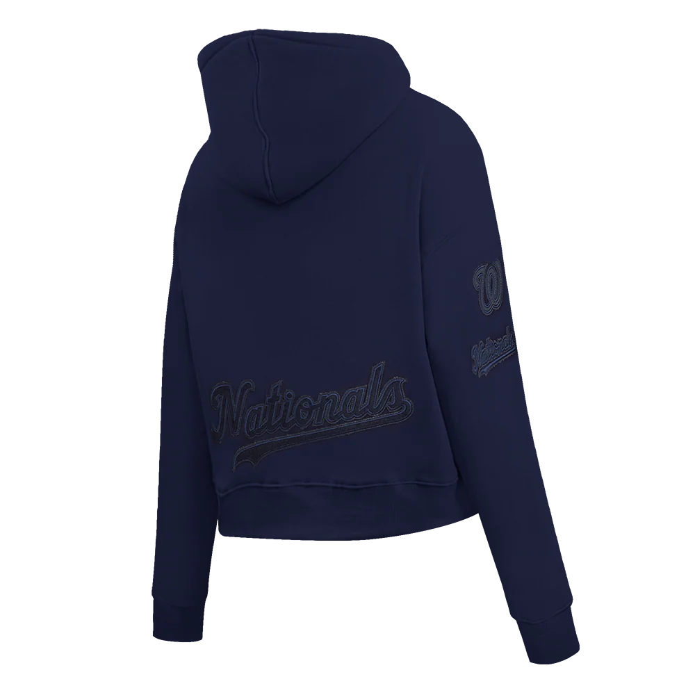 MLB WASHINGTON NATIONALS TRIPLE TONAL WOMEN'S DOUBLE KNIT FULL ZIP HOODIE