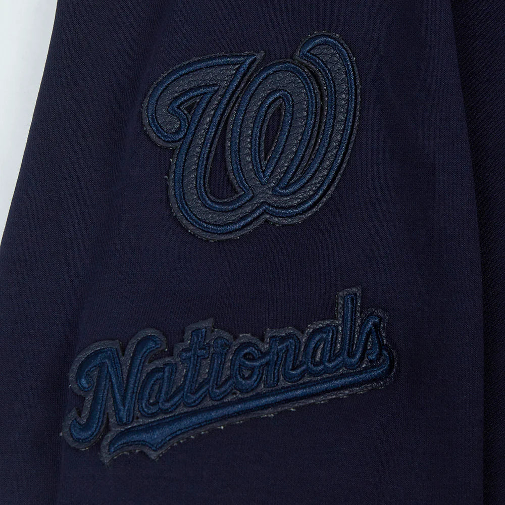 MLB WASHINGTON NATIONALS TRIPLE TONAL WOMEN'S DOUBLE KNIT FULL ZIP HOODIE