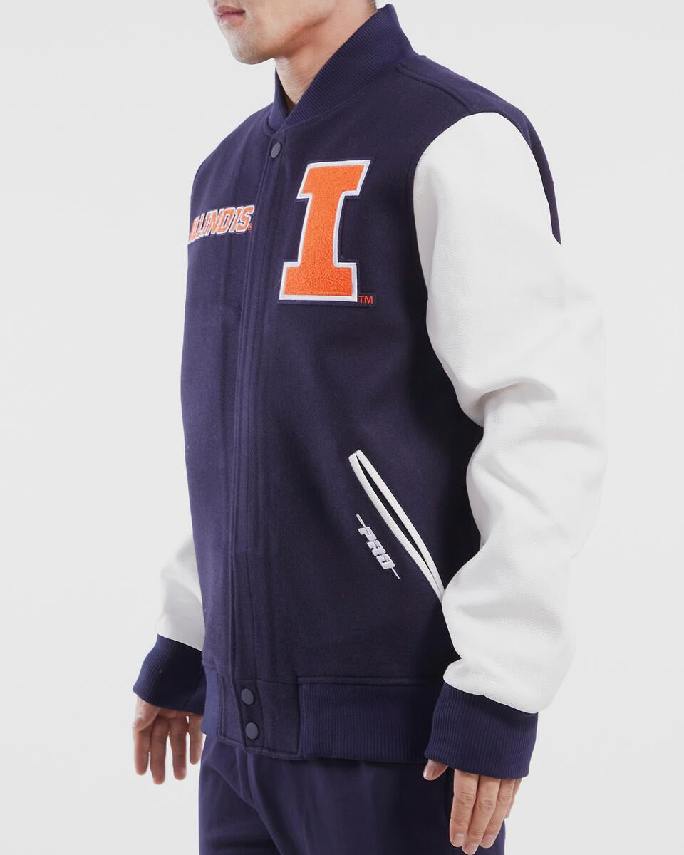 UNIVERSITY OF ILLINOIS CLASSIC WOOL VARSITY JACKET