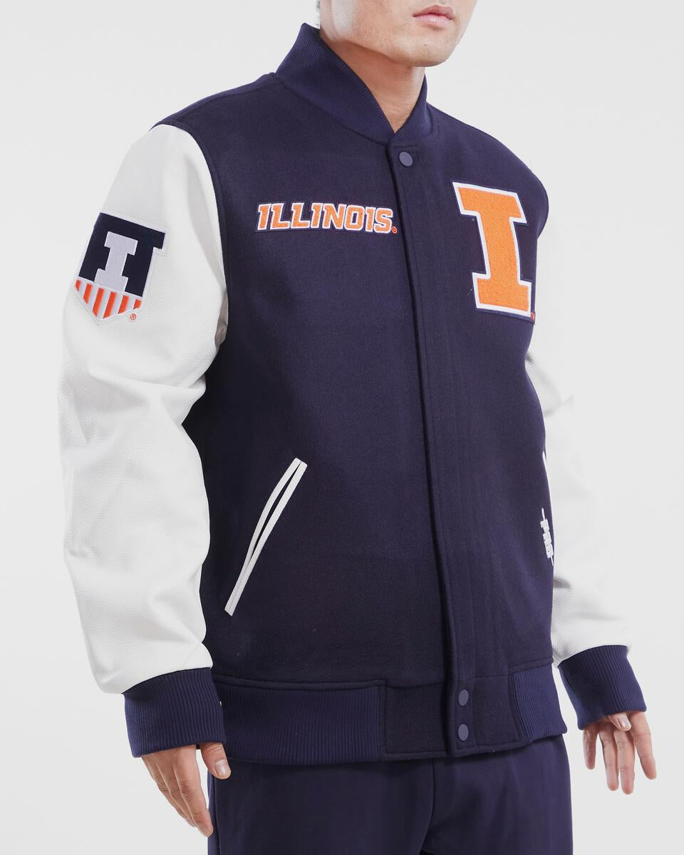 UNIVERSITY OF ILLINOIS CLASSIC WOOL VARSITY JACKET