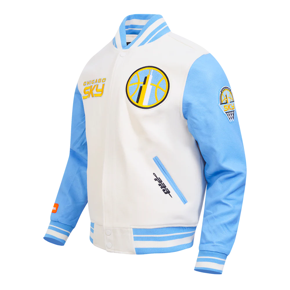 WNBA CHICAGO SKY RETRO CLASSICS MEN'S RIB WOOL VARSITY JACKET
