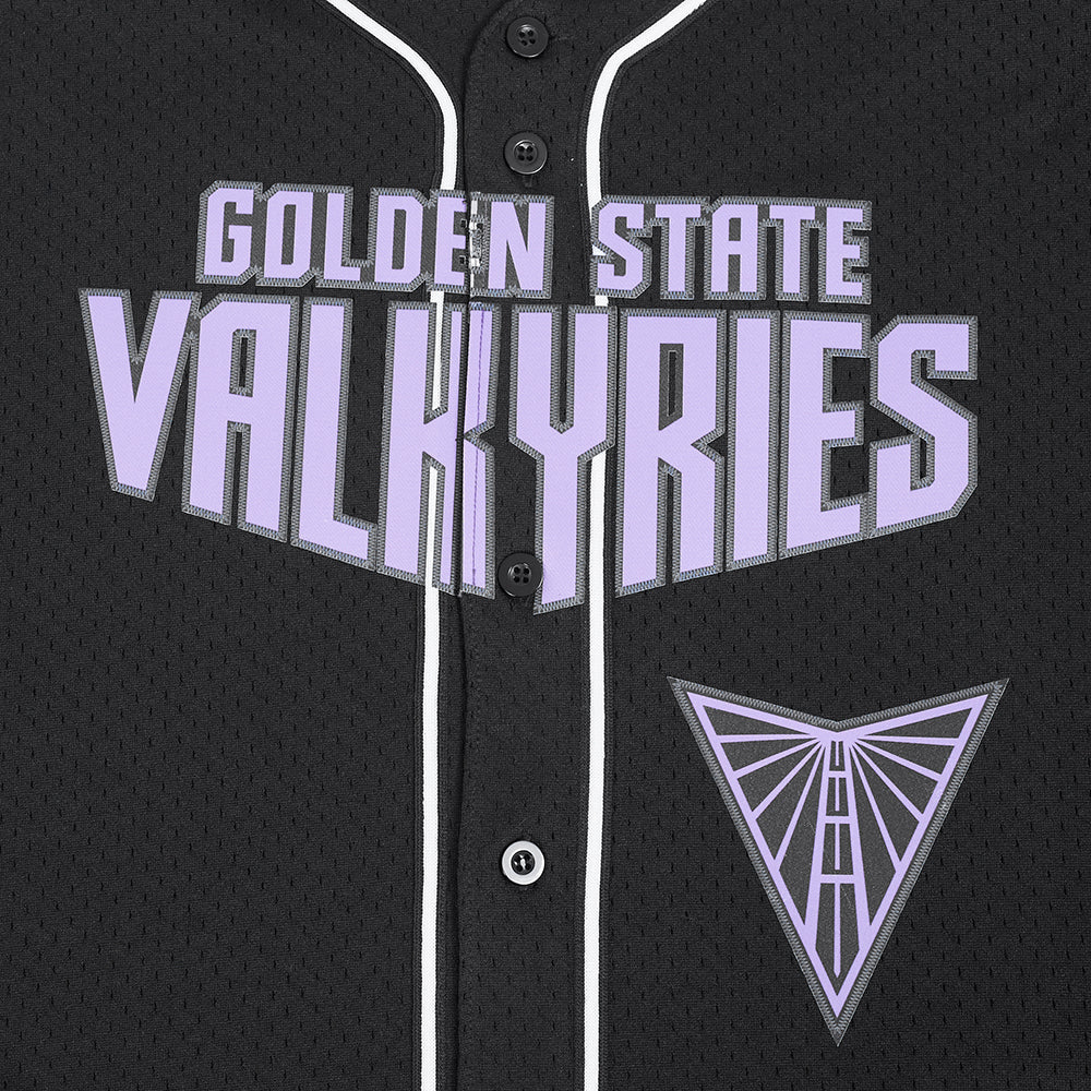 WNBA GOLDEN STATE VALKYRIES MESH MEN'S MESH BUTTON DOWN SHIRT