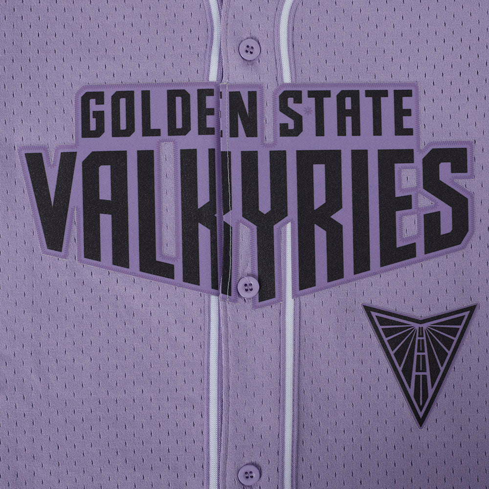 WNBA GOLDEN STATE VALKYRIES CLASSICL BIG BOY'S MESH BUTTON DOWN SHIRT