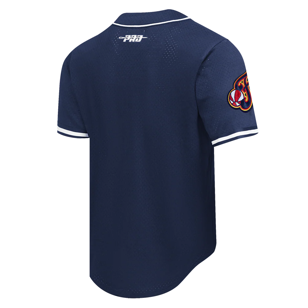 WNBA INDIANA FEVER CAITLIN CLARK #22 CLASSIC PLAYER NAME AND NUMBER MEN'S MESH BUTTON DOWN SHIRT