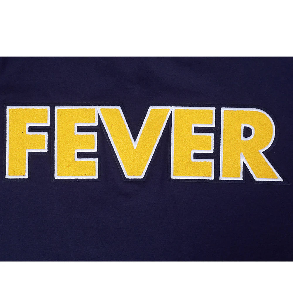 WNBA INDIANA FEVER CLASSIC CHENILLE MEN'S DOUBLE KNIT PULLOVER HOODIE