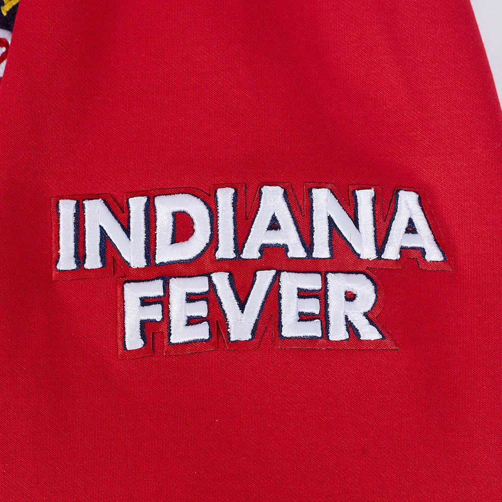 WNBA INDIANA FEVER CLASSIC CHENILLE MEN'S DOUBLE KNIT PULLOVER HOODIE