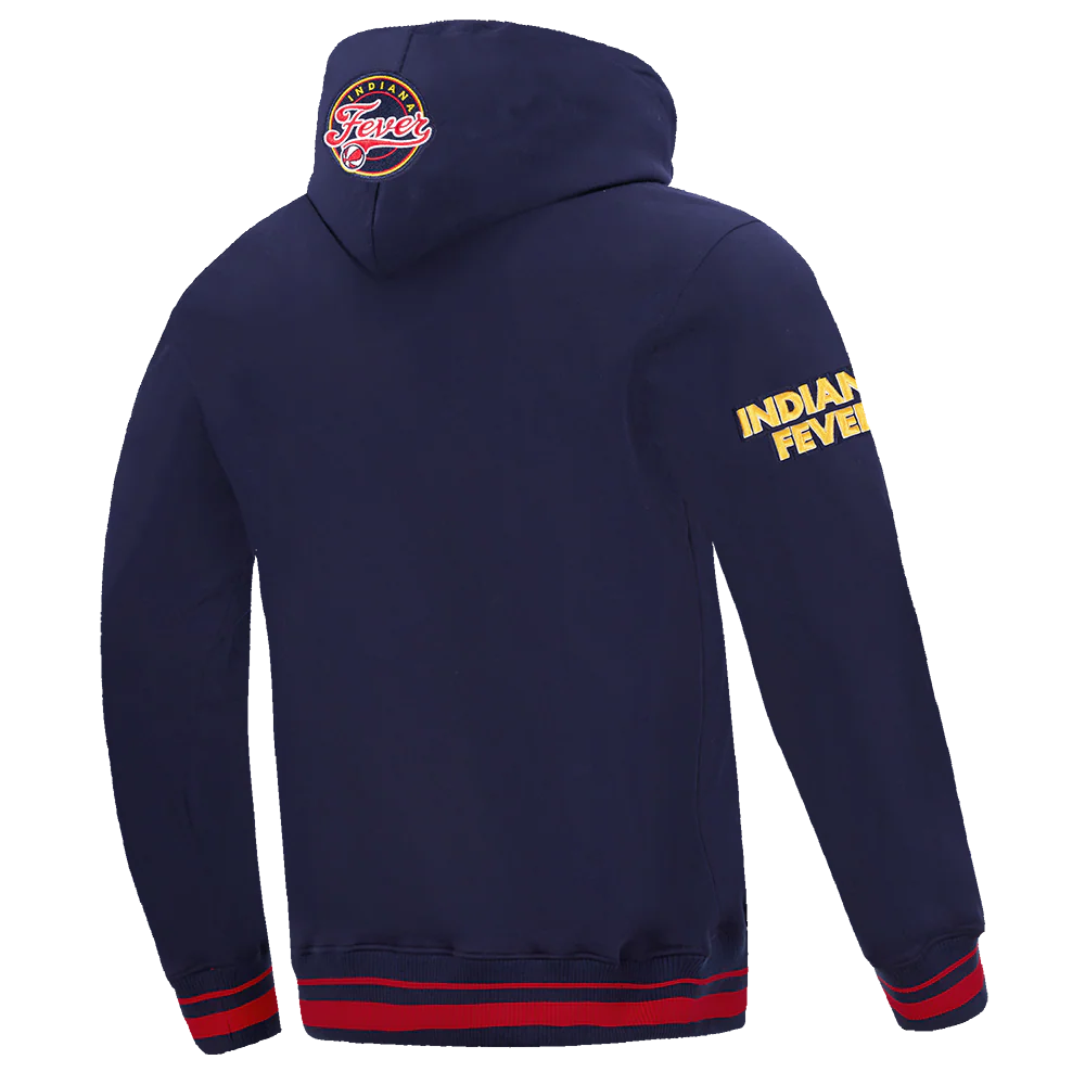 WNBA INDIANA FEVER RETRO CLASSICS MEN'S RIB FLEECE PULLOVER HOODIE