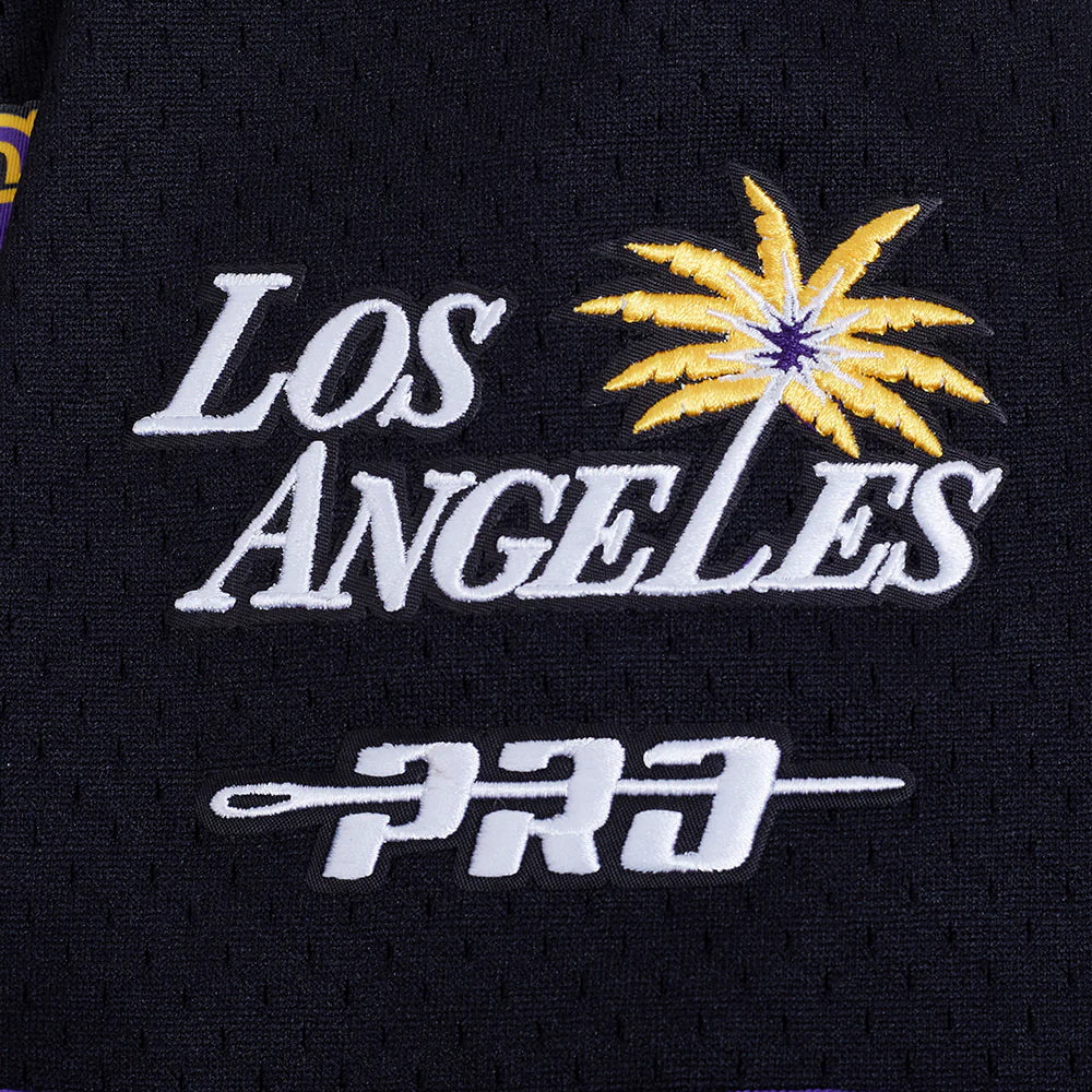 WNBA LOS ANGELES SPARKS MESH MEN'S BUTTON DOWN SHIRT