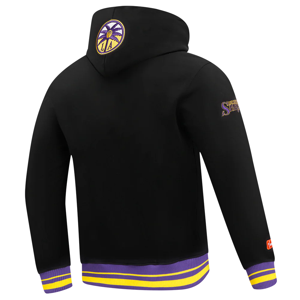 WNBA LOS ANGELES SPARKS RETRO CLASSICS MEN'S RIB FLEECE PULLOVER HOODIE