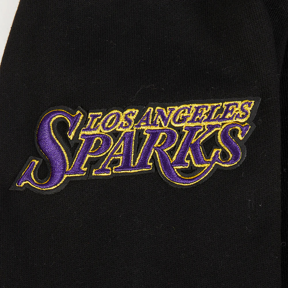 WNBA LOS ANGELES SPARKS RETRO CLASSICS MEN'S RIB FLEECE PULLOVER HOODIE