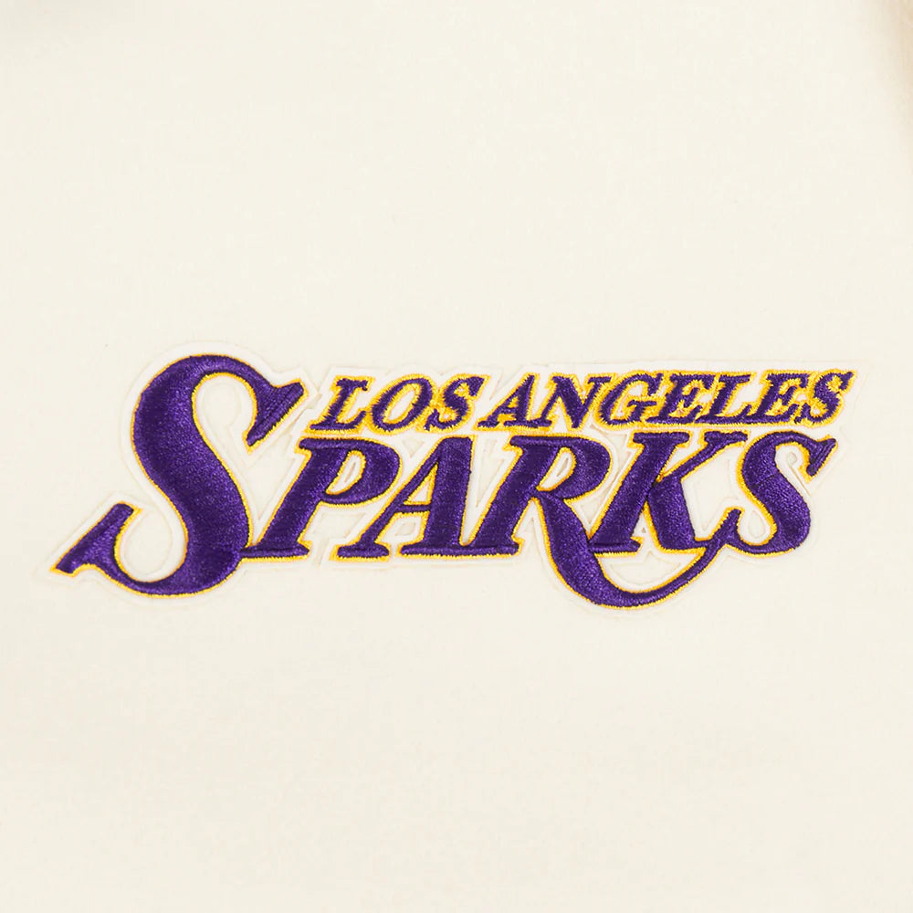WNBA LOS ANGELES SPARKS RETRO CLASSICS MEN'S RIB WOOL VARSITY JACKET