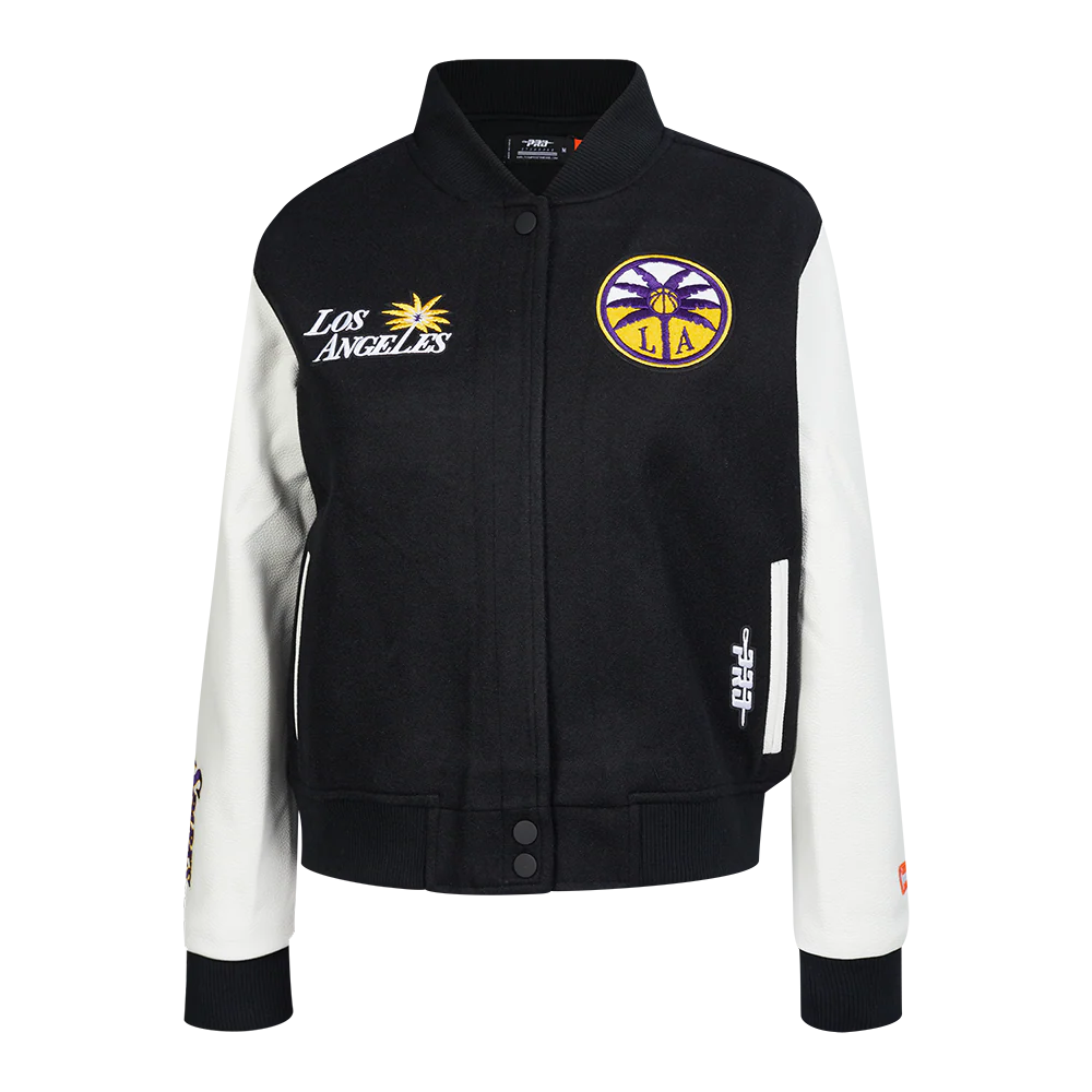 WNBA LOS ANGELES SPARKS CLASSIC ESSENTIALS WOMEN'S WOOL VARSITY JACKET