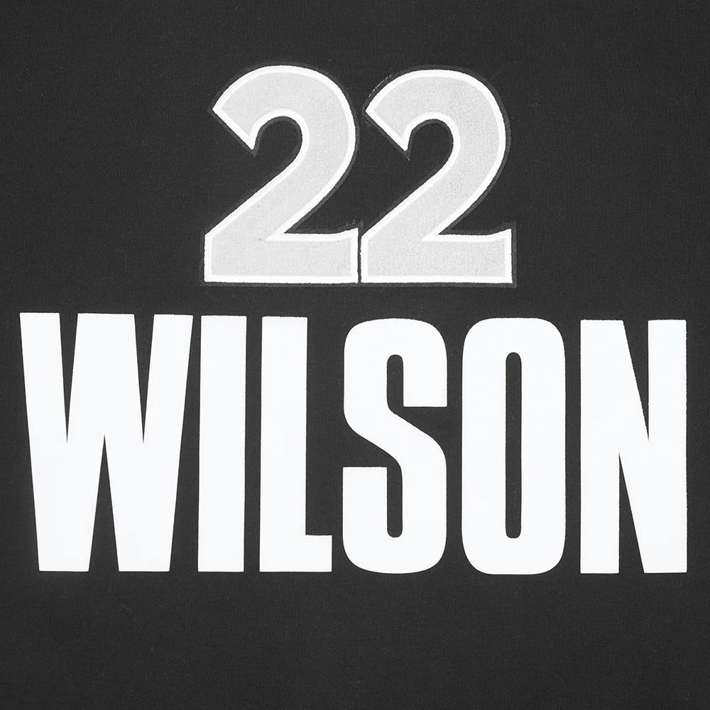 WNBA LAS VEGAS ACES A'JA WILSON #22 CLASSIC PLAYER NAME AND NUMBER MEN'S FLEECE PULLOVER HOODIE