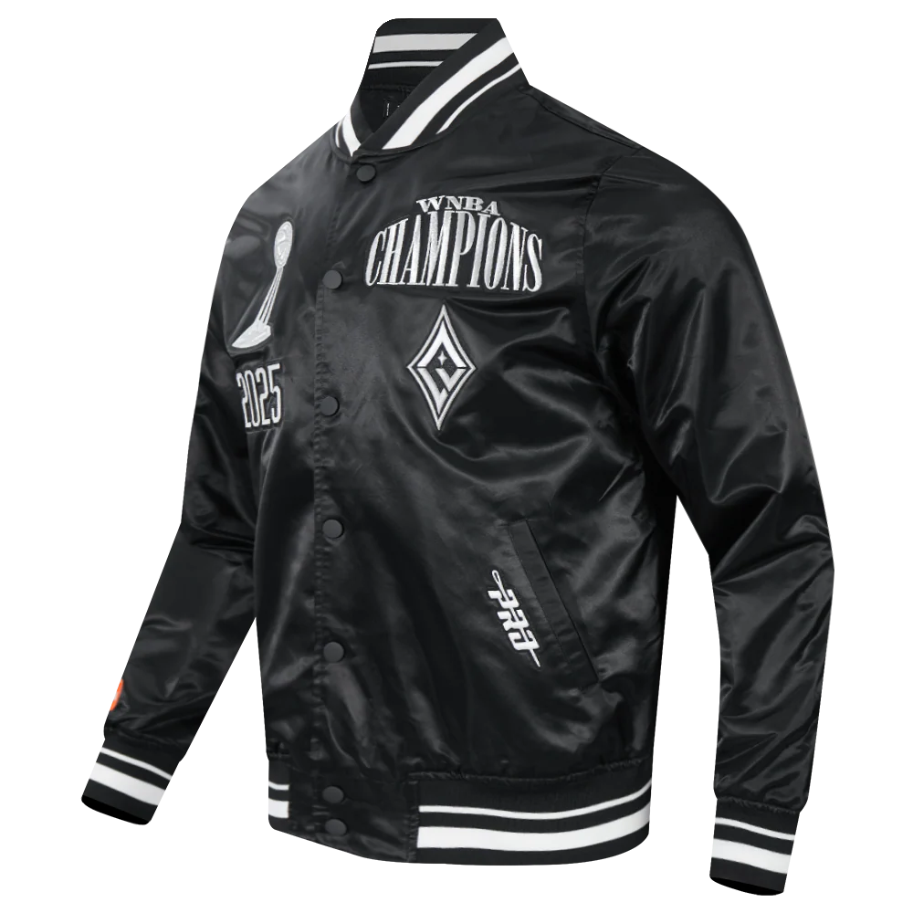 LAS VEGAS ACES WNBA FINALS 2025 PRO SATIN MEN'S RIB JACKET