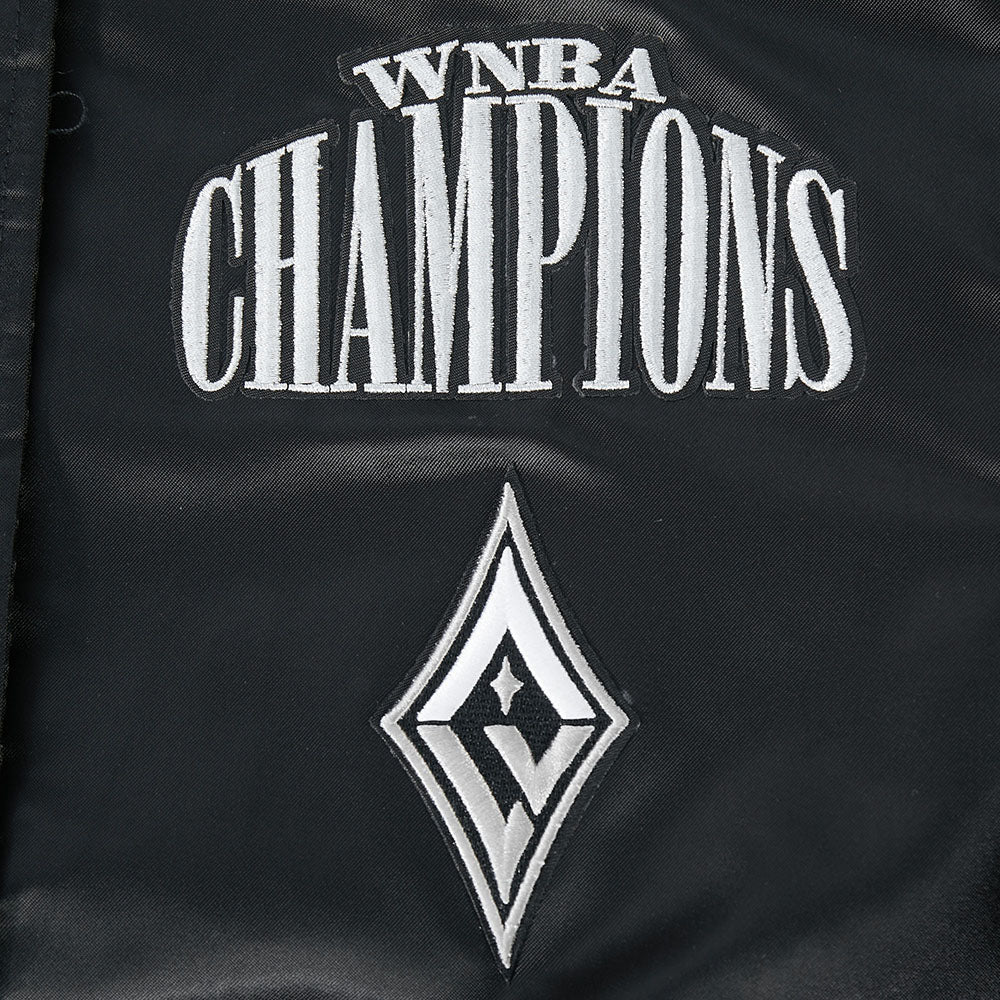 LAS VEGAS ACES WNBA FINALS 2025 WOMEN'S RIB SATIN JACKET