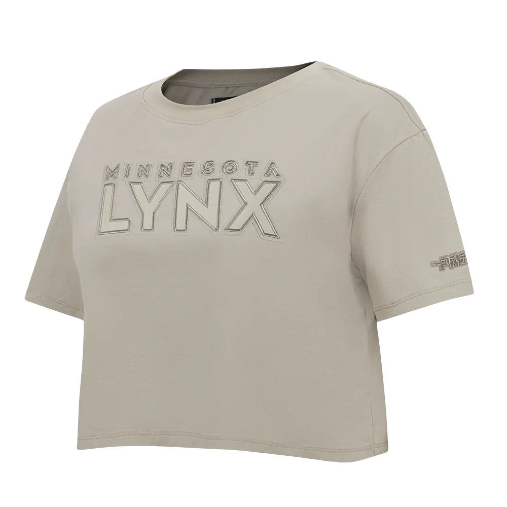 WNBA MINNESOTA LYNX NEUTRAL WOMEN'S SINGLE JERSEY BOXY TEE