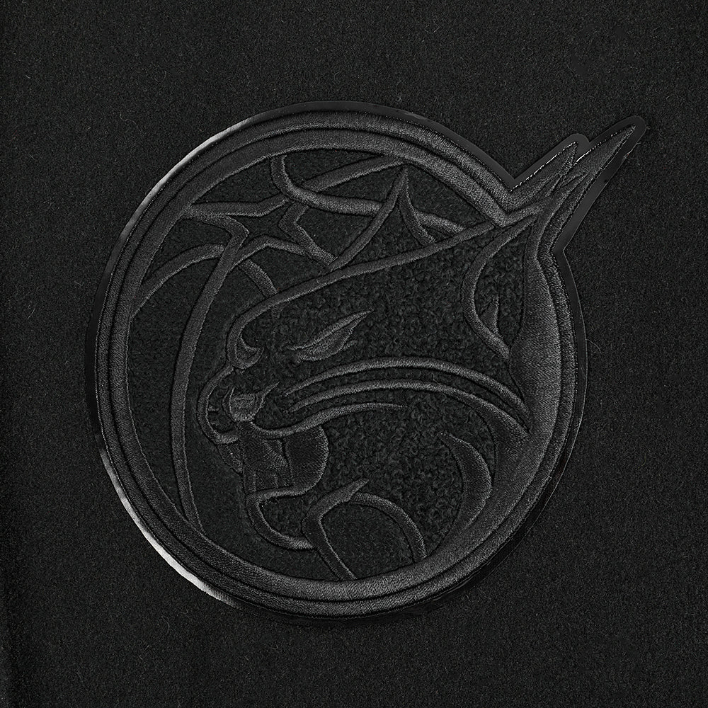 WNBA MINNESOTA LYNX TRIPLE BLACK WOMEN'S RIB WOOL VARSITY JACKET