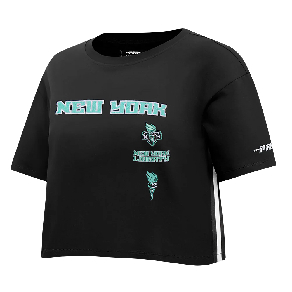 WNBA NEW YORK LIBERTY RETRO CLASSICS WOMEN'S SINGLE JERSEY BOXY TEE