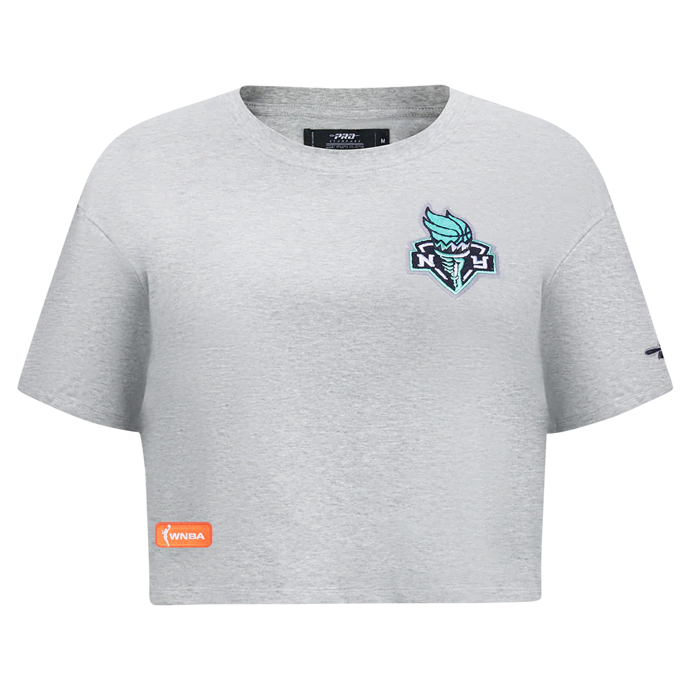 WNBA NEW YORK LIBERTY CLASSIC ESSENTIALS WOMEN'S SINGLE JERSEY BOXY TEE