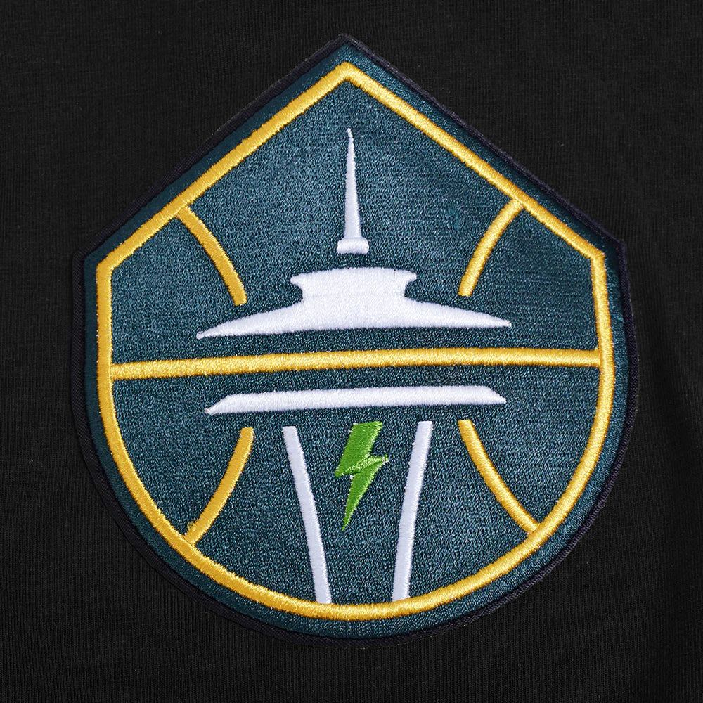 WNBA SEATTLE STORM CLASSIC CHENILLE MEN'S SINGLE JERSEY TEE