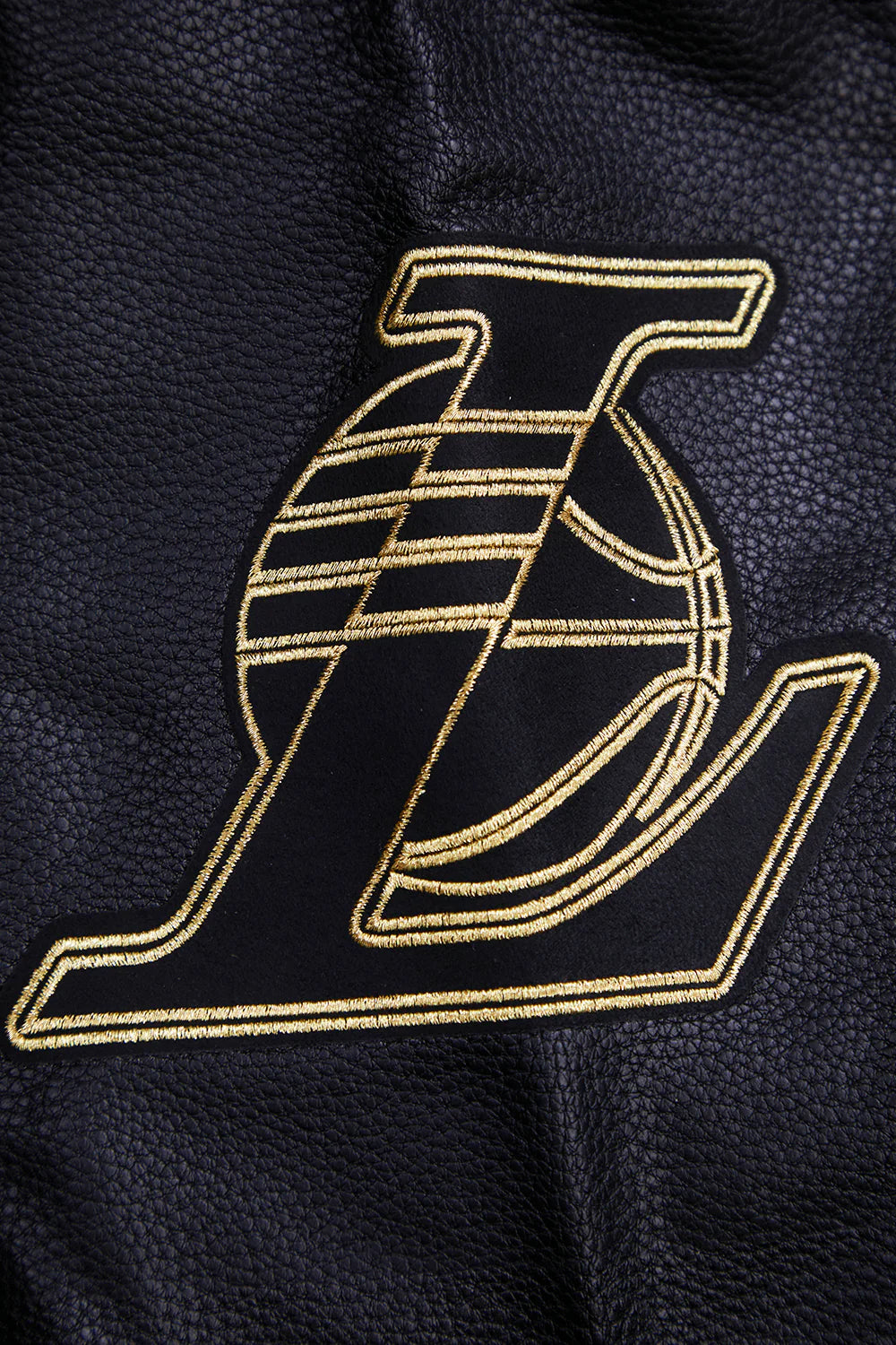 NBA LOS ANGELES LAKERS BLACK & GOLD MEN'S WOOL VARSITY JACKET