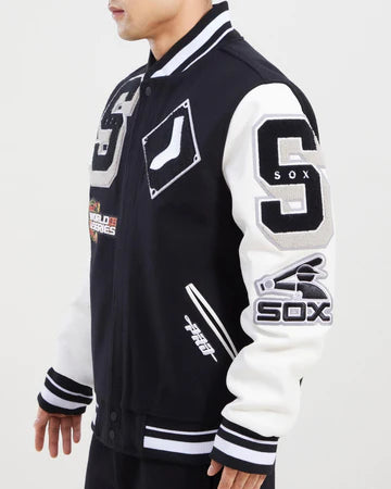 CHICAGO WHITE SOX MASH UP LOGO VARSITY JACKET